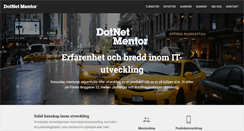 Desktop Screenshot of dotnetmentor.se